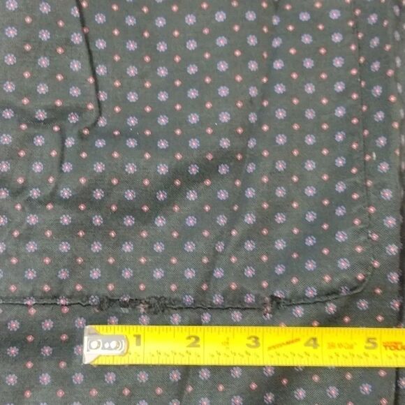 Victoria's Secret VTG 1999 Black Floral Short Robe with Pockets Size XS/ S - Picture 16 of 16